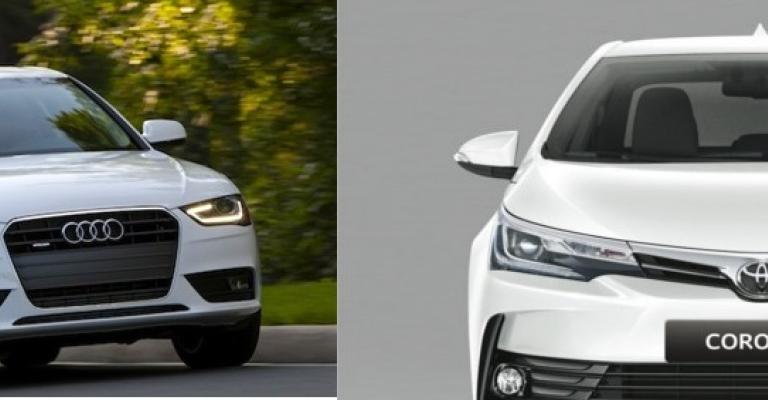 من الأفضل من وجهة نظرك: تويوتا كورولا أم وأودي A4