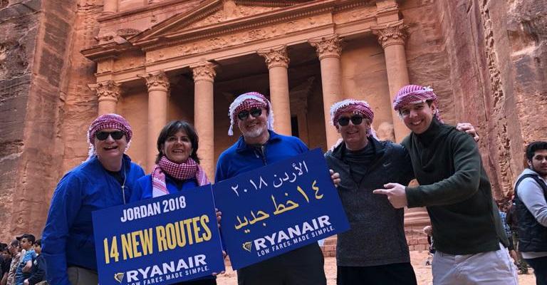 الأردن الوِجهة الثانية لشركة طيران ريان آير في الشرق الأوسط