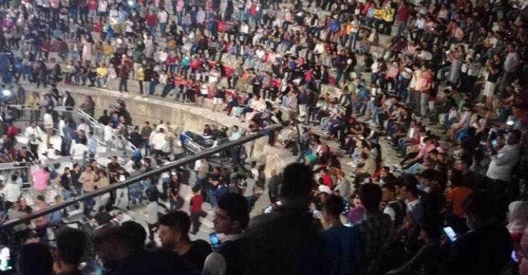 امسية من الاغنيات والابتهالات على مسرح جرش (مصور)