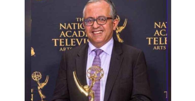 الإعلامي أمجد تادرس يحظى بجائزة "إيمي" العالمية للمرة الرابعة