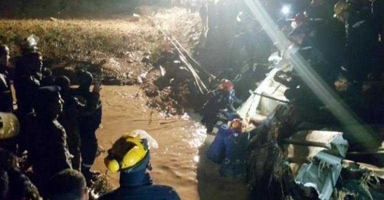 إخلاء 4072 شخصا في محافظة معان ولواء البترا