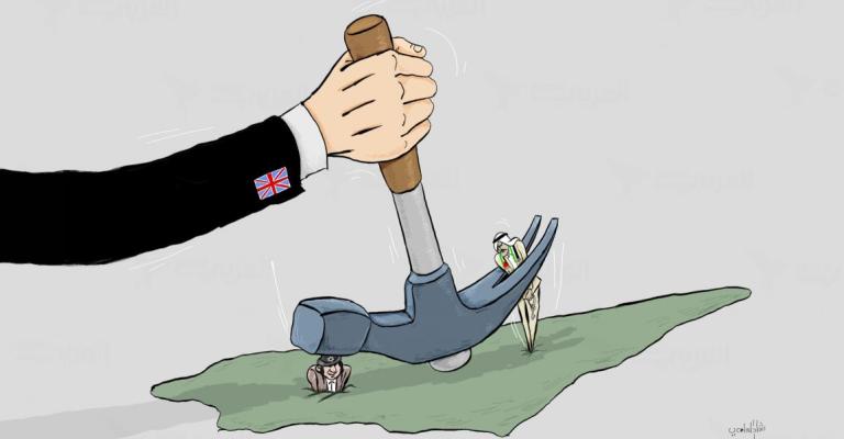 كاريكاتير وعد بلفور / رشاد