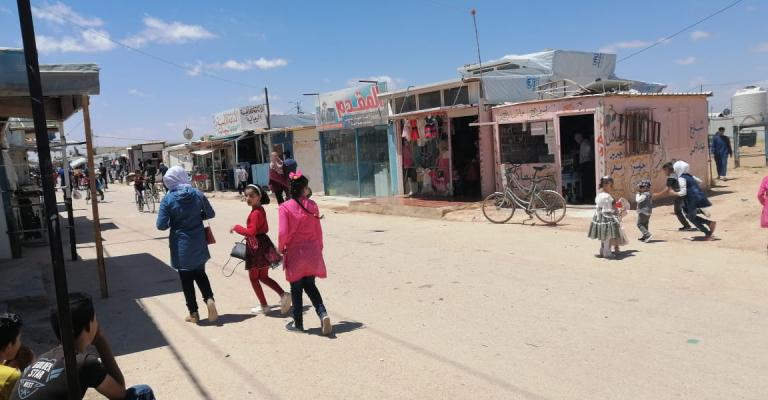 مخيم الزعتري للاجئين السوريين 