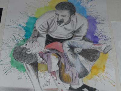 رسومات في أرجاء "الزعتري" تسطّر حكايات اللاجئين