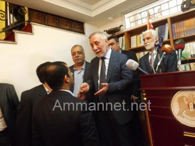 السفير السوري يحذر من اقحام الأردن بالأزمة السورية (فيديو وصور) السفير السوري يحذر من اقحام الأردن بالأزمة السورية (فيديو وصور)