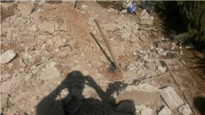 القذائف الطائشة من الجانب السوري تؤرق حياة أهالي الرمثا - صور القذائف الطائشة من الجانب السوري تؤرق حياة أهالي الرمثا - صور