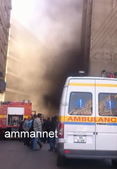 حريق في وسط البلد (صور)