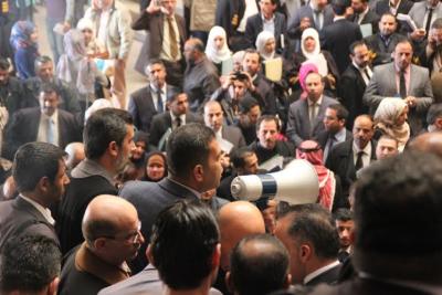 وقفة لنقابة المحامين احتجاجاً على قتل الكساسبة