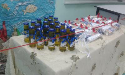 مدرسة "رملة" بالرصيفة تتبنى مبادرة "كاسة زيت من كل بيت"