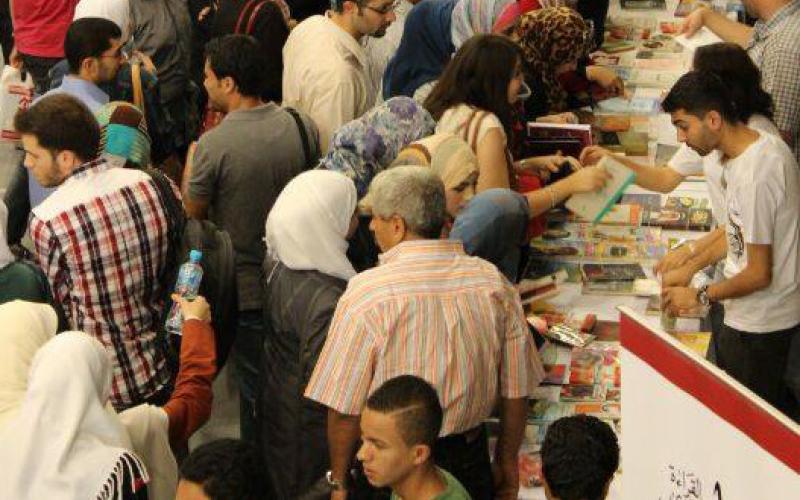 مريد وتميم البرغوثي في أمسية شعرية ضمن فعاليات معرض نون الخامس