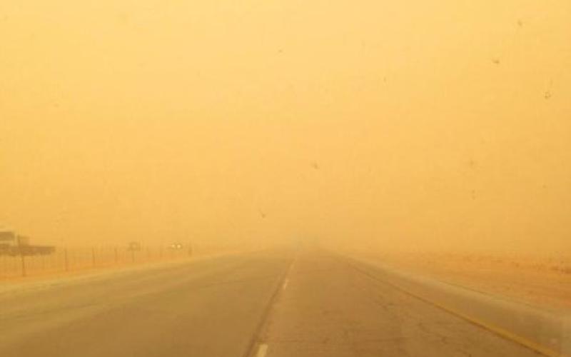 الأمن: رياح شديدة وغبار كثيف في الشوبك والقادسية