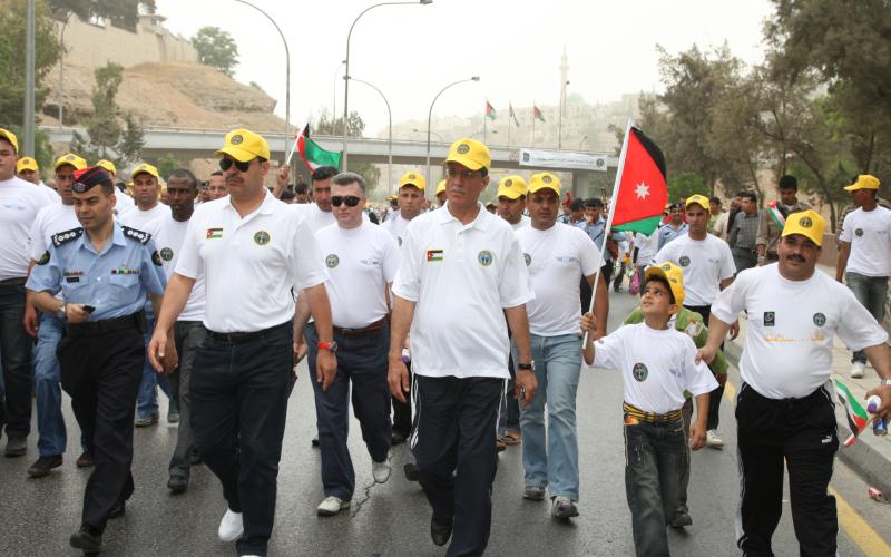  مسيرة مرورية بعنوان :هدفنا سلامتكم