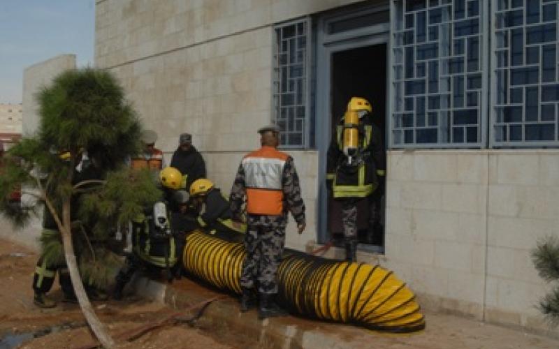 إصابة الزميل المغايضة باختناق أثناء أداء مهامه