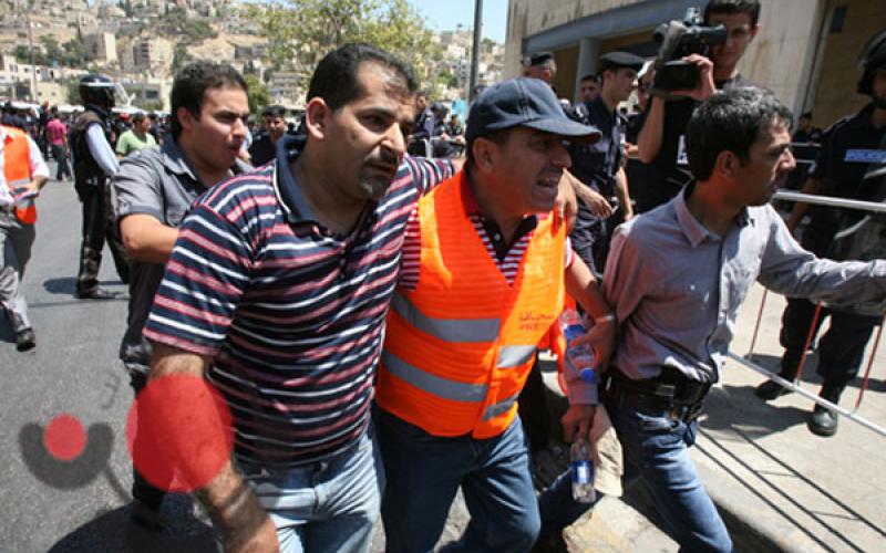 الاعتداء على الصحفيين خلال اعتصام النخيل مكيدة مدبرة والأمن ينفي وأبو رمان يعتذر