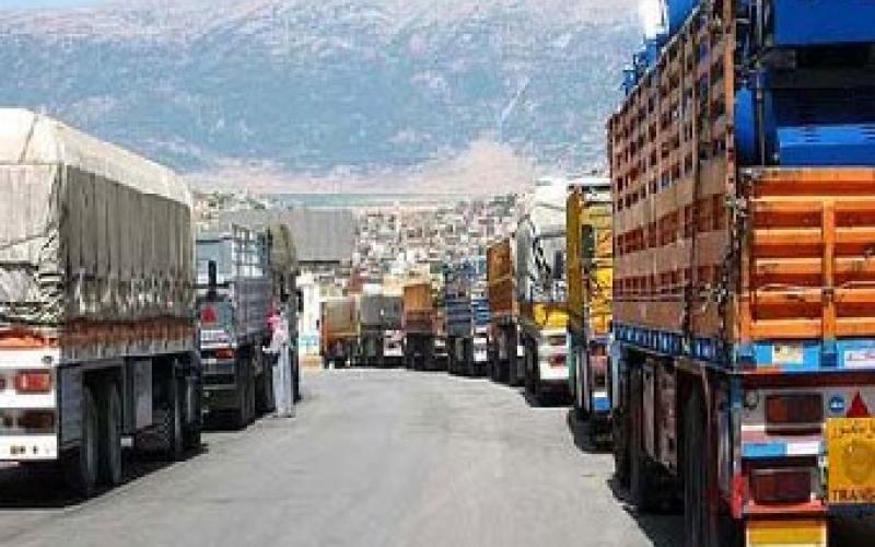 50 إلى 70 براد خضار اردني إلى سوريا يوميا