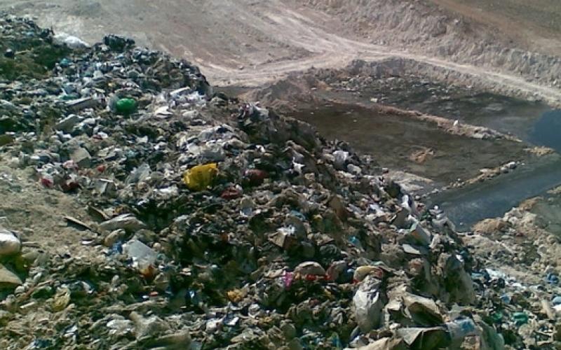 حريق مفتعل في مكب الاكيدر للنفايات