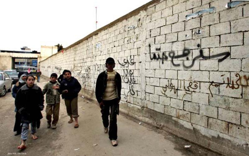 شعارات على جدران المخيمات الفلسطينية تؤكد على حق العودة- عدسة محمد ابو غوش/ فيسبوك 