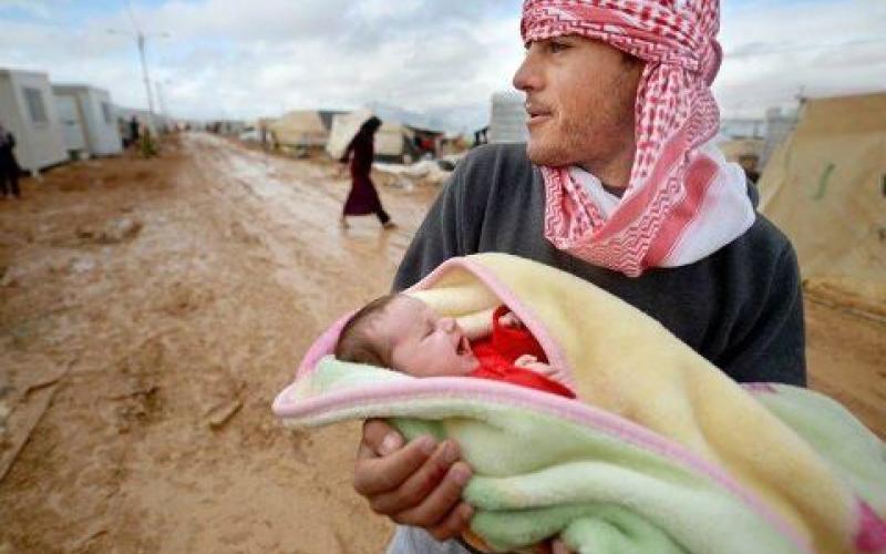 مولود جديد في مخيمات اللجوء