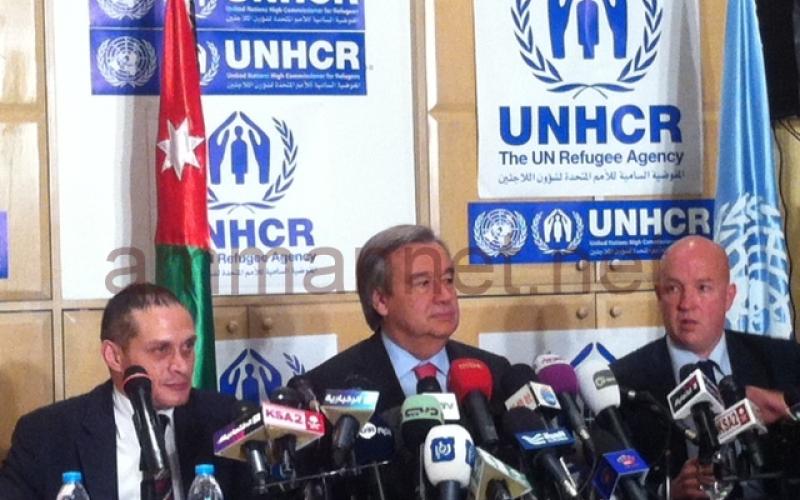 غوتيرس: الاردن الاكثر استقبالاً للاجئين السوريين 