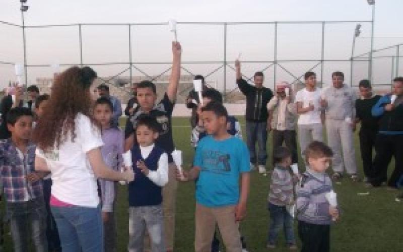 شموع الثورة السورية تضيء سماء المفرق - صوت وفيديو