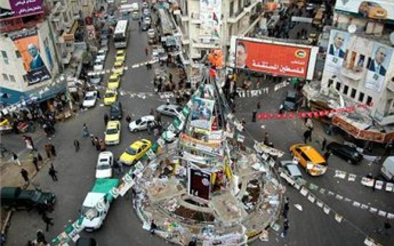 شوارع مغلقة في رام الله خلال زيارة أوباما