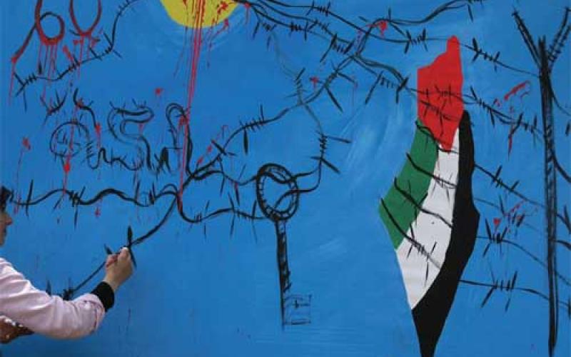 النكبة حاضرة على جدران مخيم البقعة