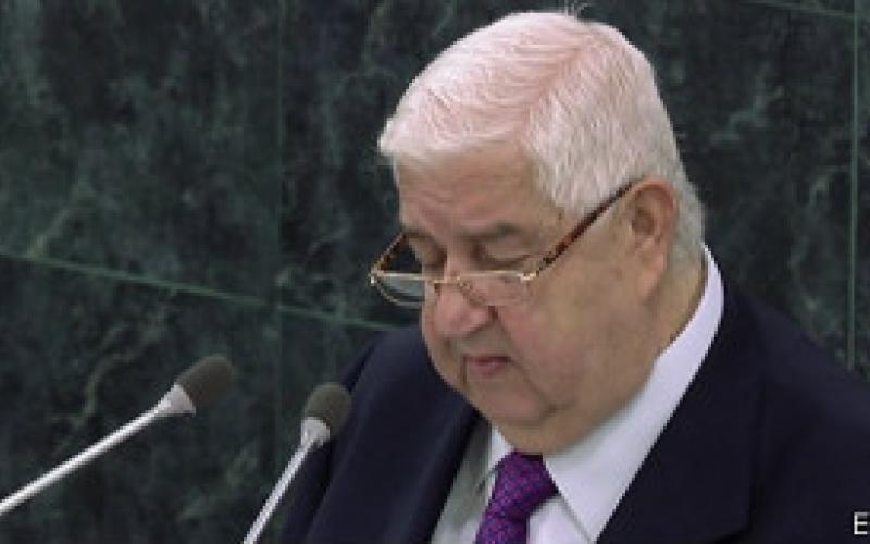 المعلم: إرهابيون من 83 دولة يقاتلون في سوريا