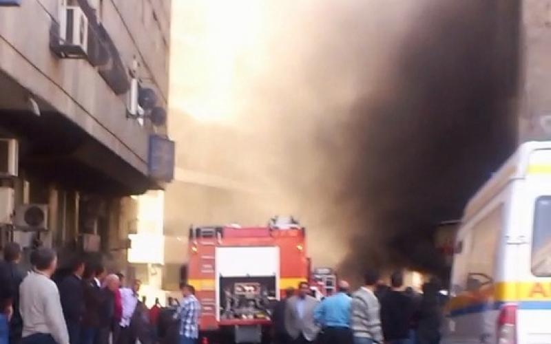 حريق في وسط البلد (صور)