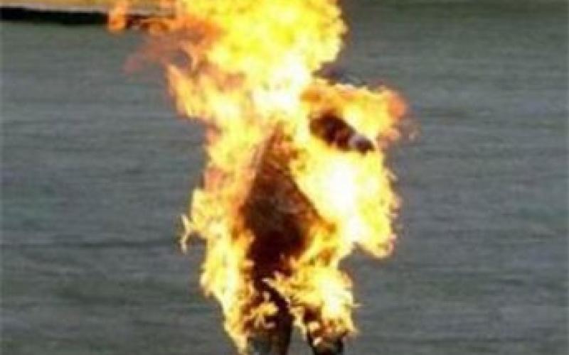 مواطن يضرم النار بجسده في نابلس