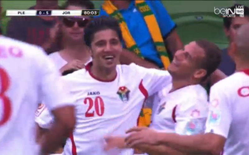 " النشامى " يجدد الأمل بخماسية في شباك شقيقه الفلسطيني