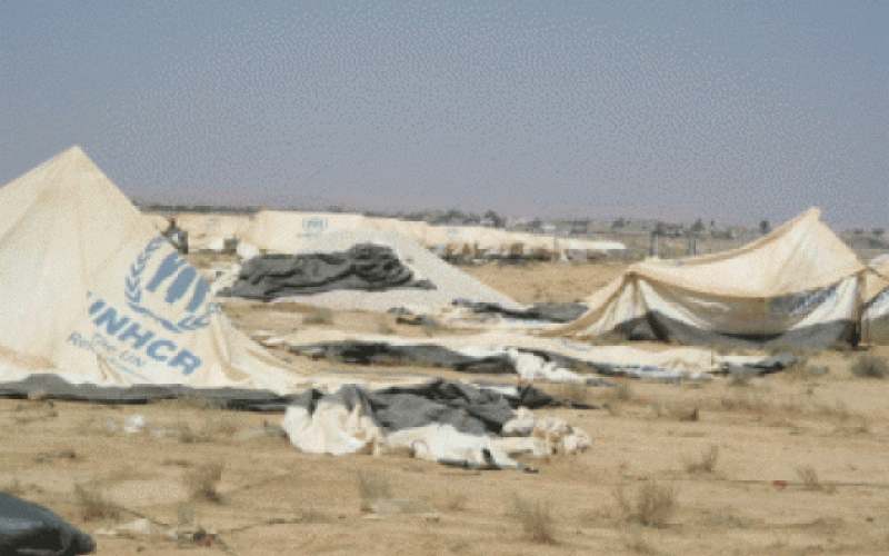 خيام وكرفانات "الزعتري" تحت تهديد عواصف الشتاء