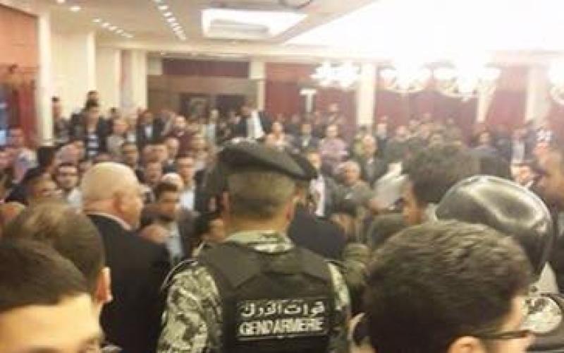 تكسير زجاج بمجمع النقابات أثناء فرز انتخابات الزراعيين