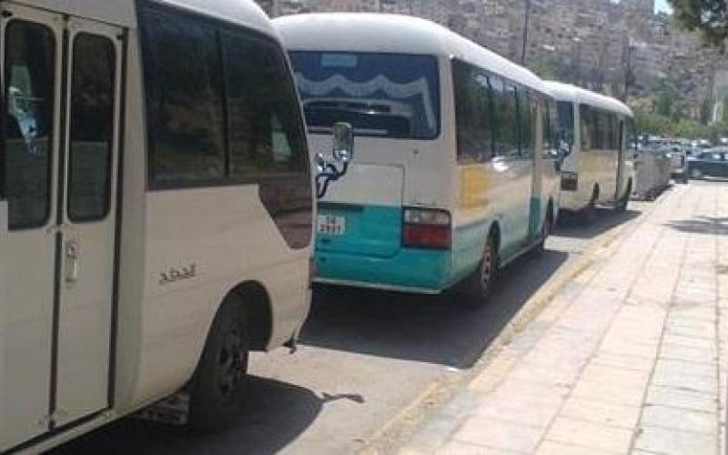 إضراب سائقي حافلات الجبل الشمالي بالرصيفة