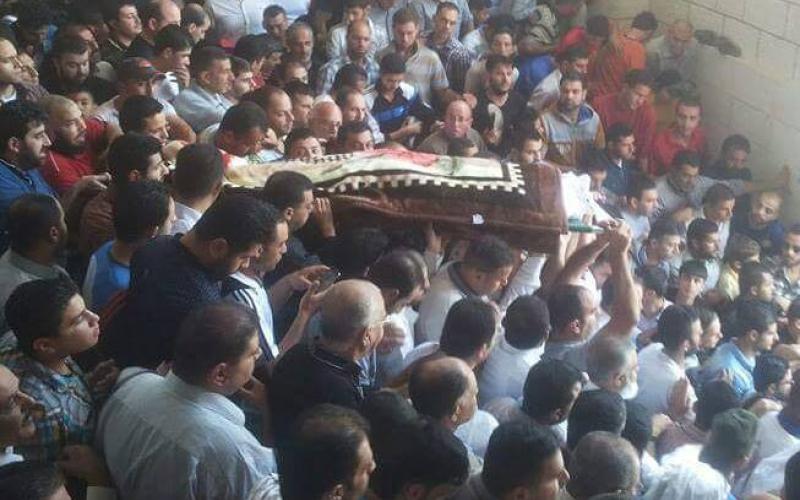تشييع جثمان الحوراني في الرمثا
