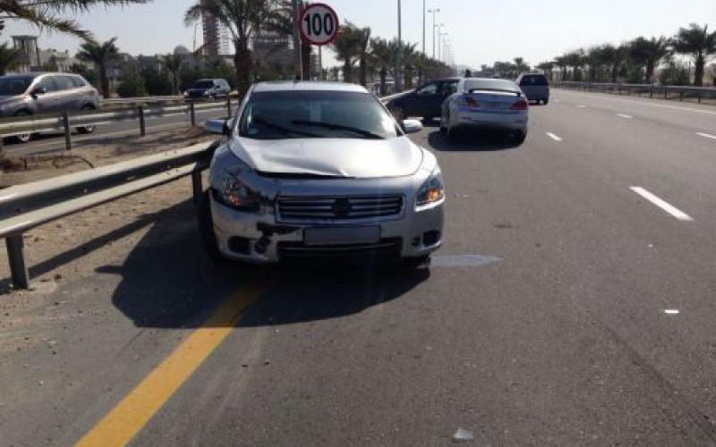 10 إصابات بحادث تصادم أربع مركبات