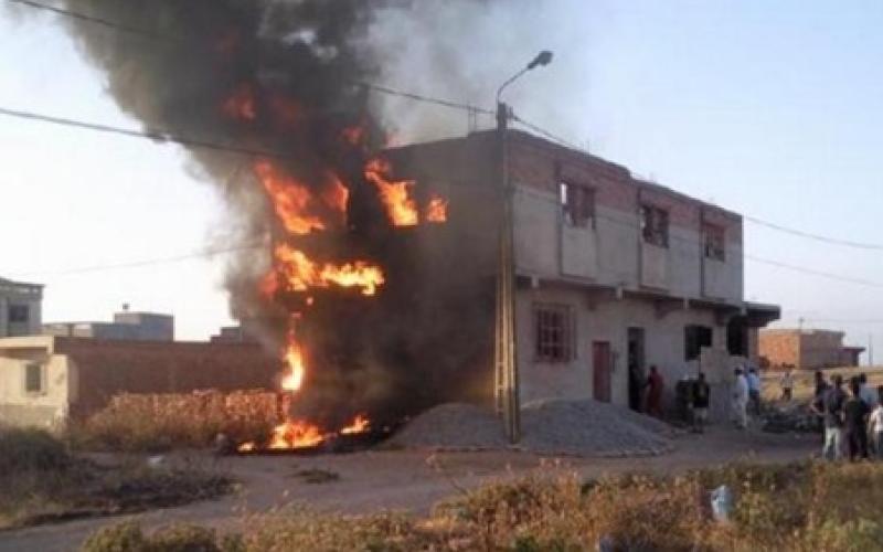 إصابة سيدتين إثر حريق بعين الباشا