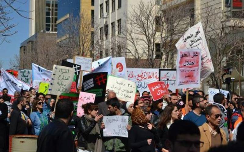 "الوطنية لإسقاط اتفاقية الغاز مع إسرائيل" تعتصم أمام "الوزراء"