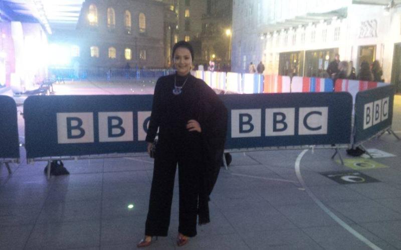 الأردنية "سعادة" تحصل على جائزة الصحفي الشاب في مهرجان بي بي سي