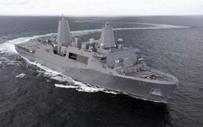 رسو البارجة الأمريكيّة"آرلنجتون" في العقبة