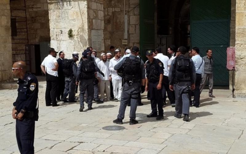 مجموعات كبيرة من المستوطنين تقتحم الأقصى