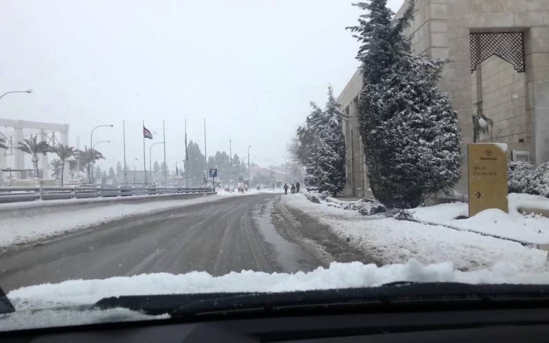 طرق عجلون اربد جرش مغلقة