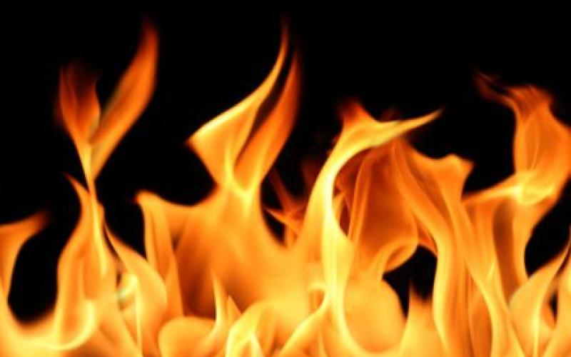 حريق محل تصليح صوبات في عمّان