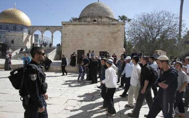 مستوطنون يقتحمون ساحات الأقصى