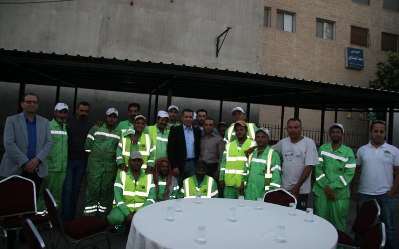 فطار رمضاني لعمال الوطن في منطقة بسمان‎إ