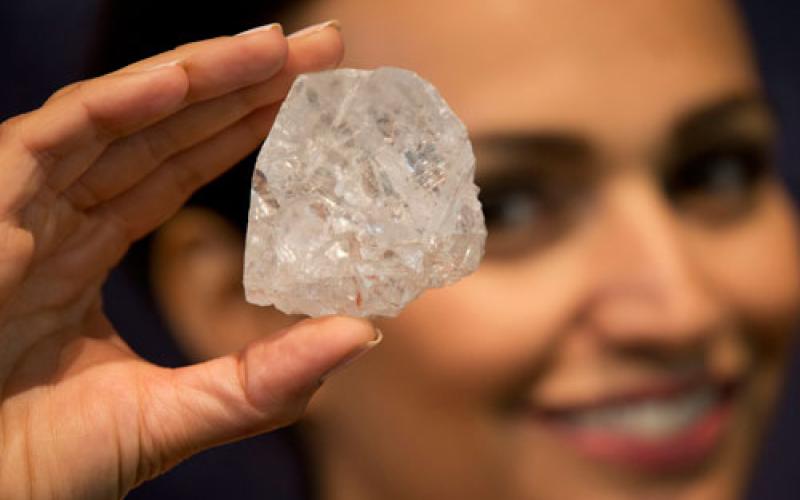 اكتشاف أضخم الماسة نقية