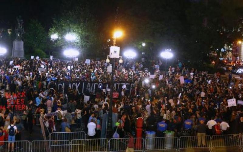 تظاهرة في نيويورك لليلة الثالثة على التوالي ضد عنف الشرطة