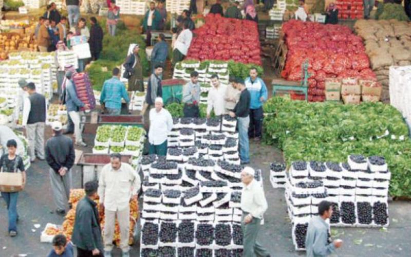 نحو 2800 طن خضار وفواكه ترد "مركزي عمّان"