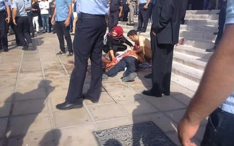 مقتل ناهض حتّر بإطلاق نار أمام قصر العدل