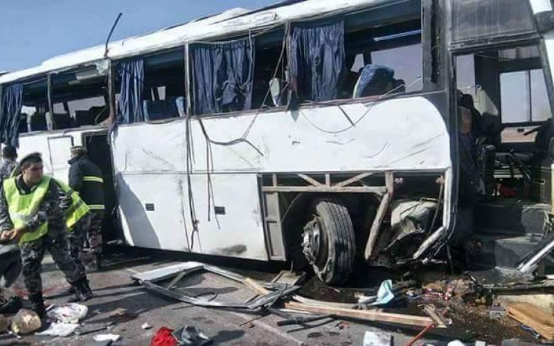 الكشف عن اسباب تدهور حافلة اربد