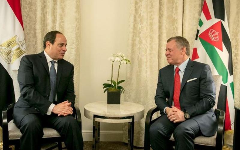 الملك يلتقي السيسي قبل اجتماعه بترامب